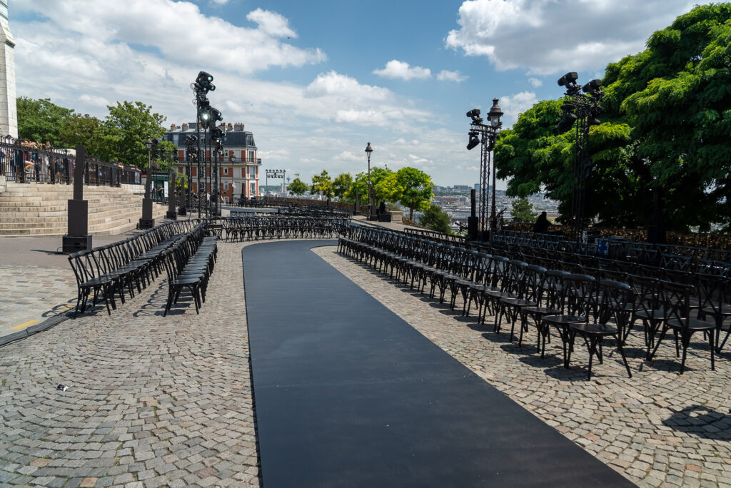 Ami runway at Sacré Coeur Paris Fashion Week