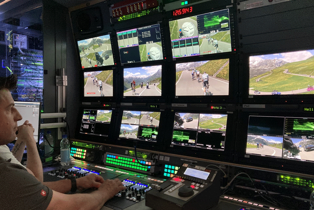 CyanView RCP in a OB truck during Tour de Suisse
